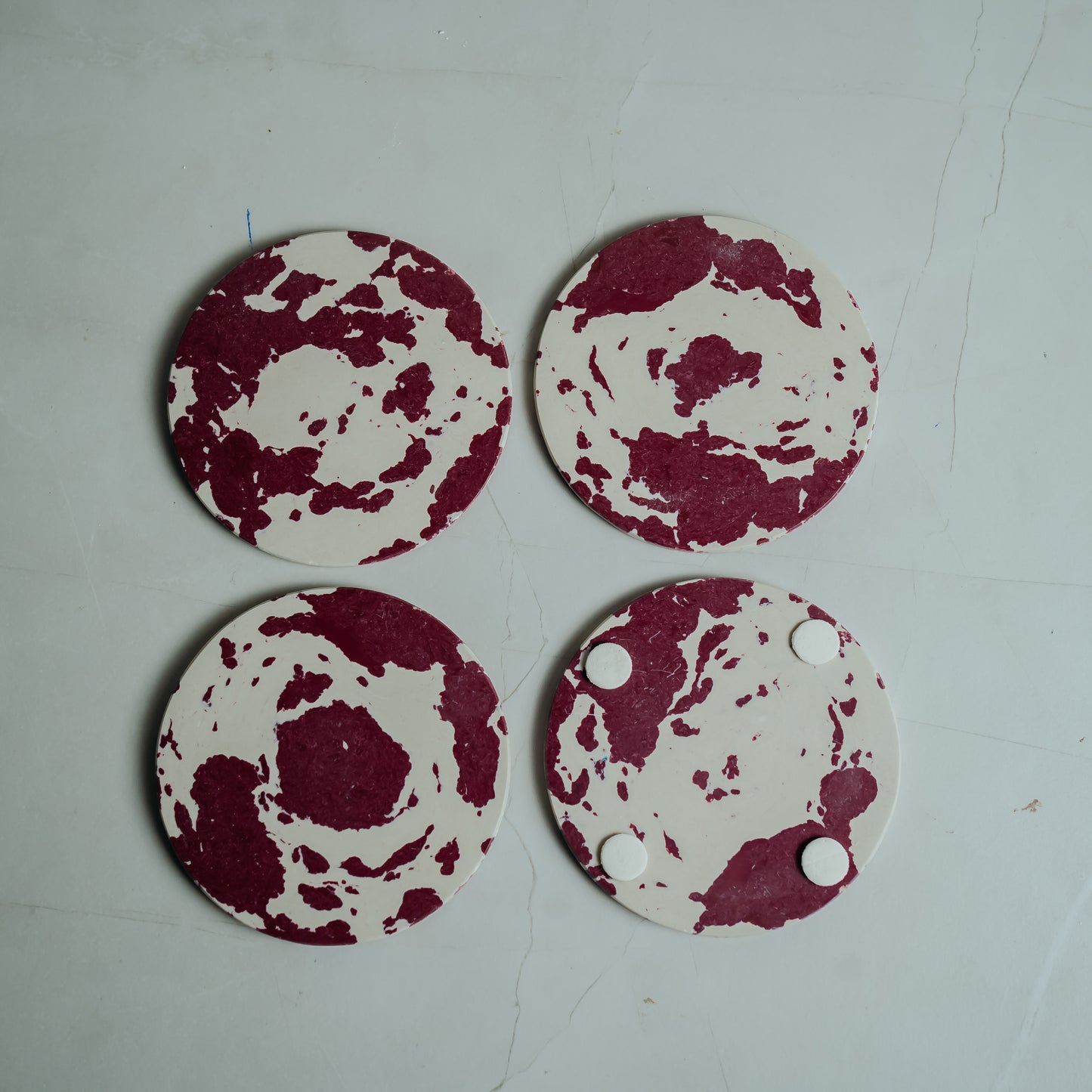 Resin Marble Coasters Set of 4