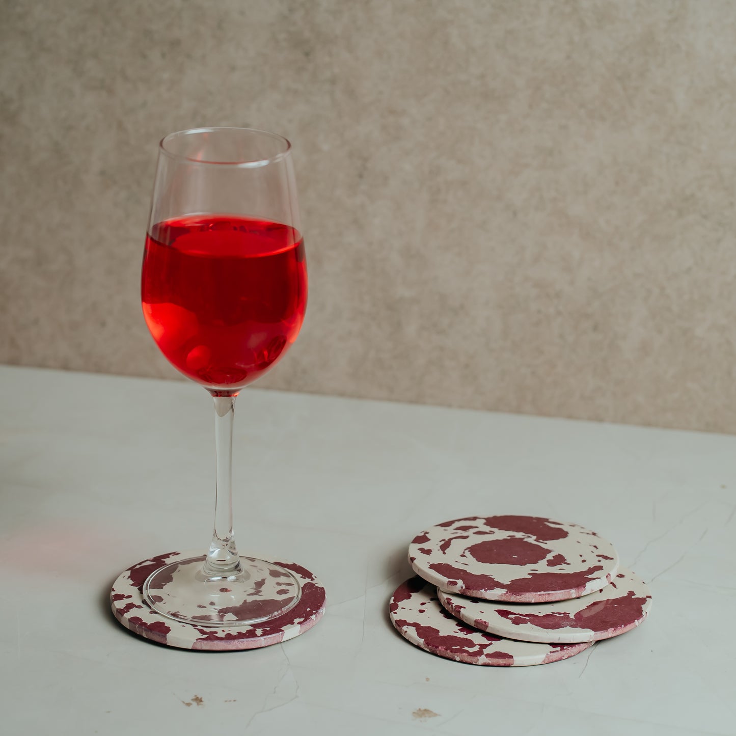 Resin Marble Coasters Set of 4