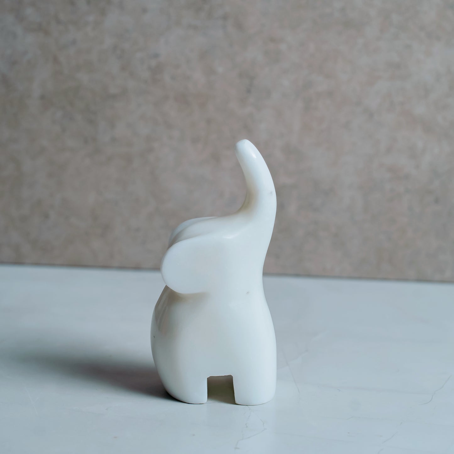 Marble Elephant Sculpture