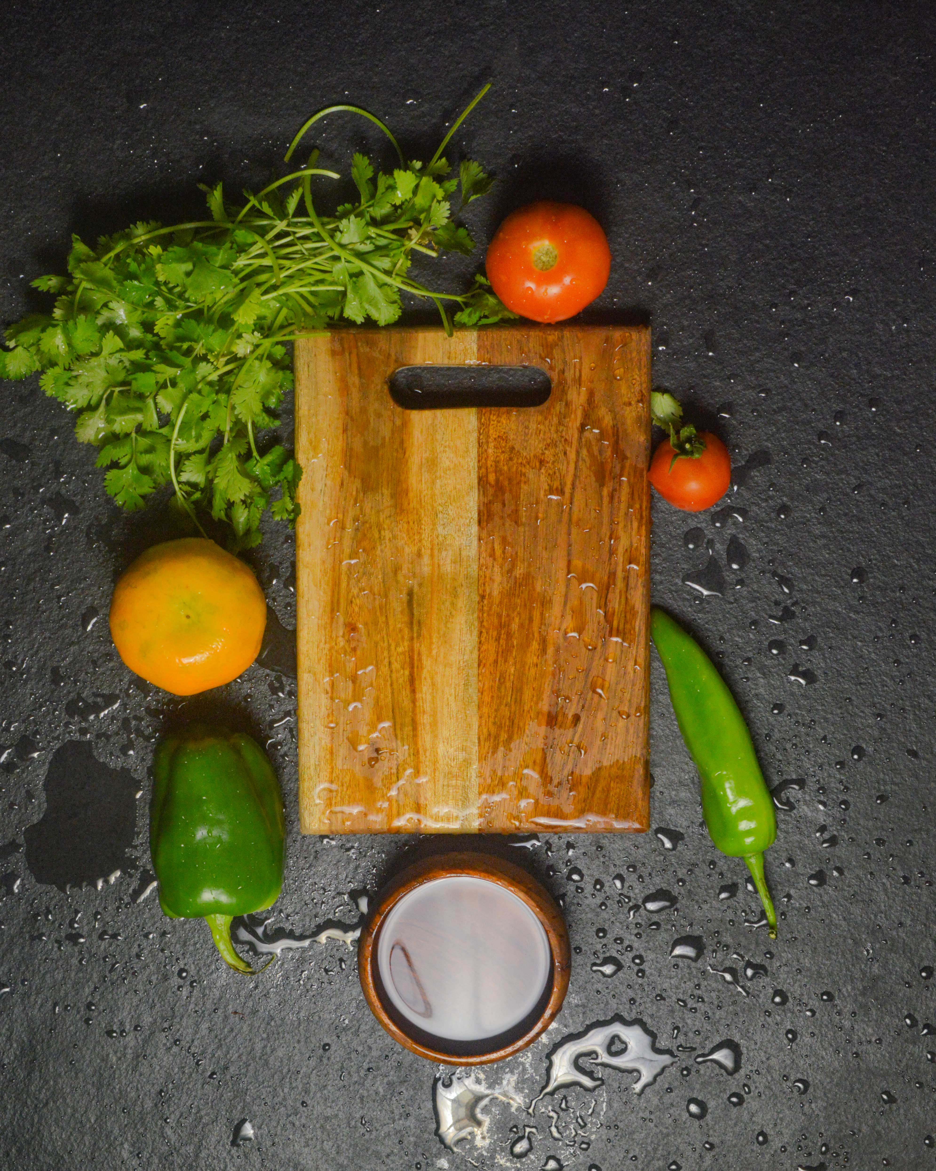 Crafted Wooden Chopping Board | Natural Wood Cutting Board for Kitchen