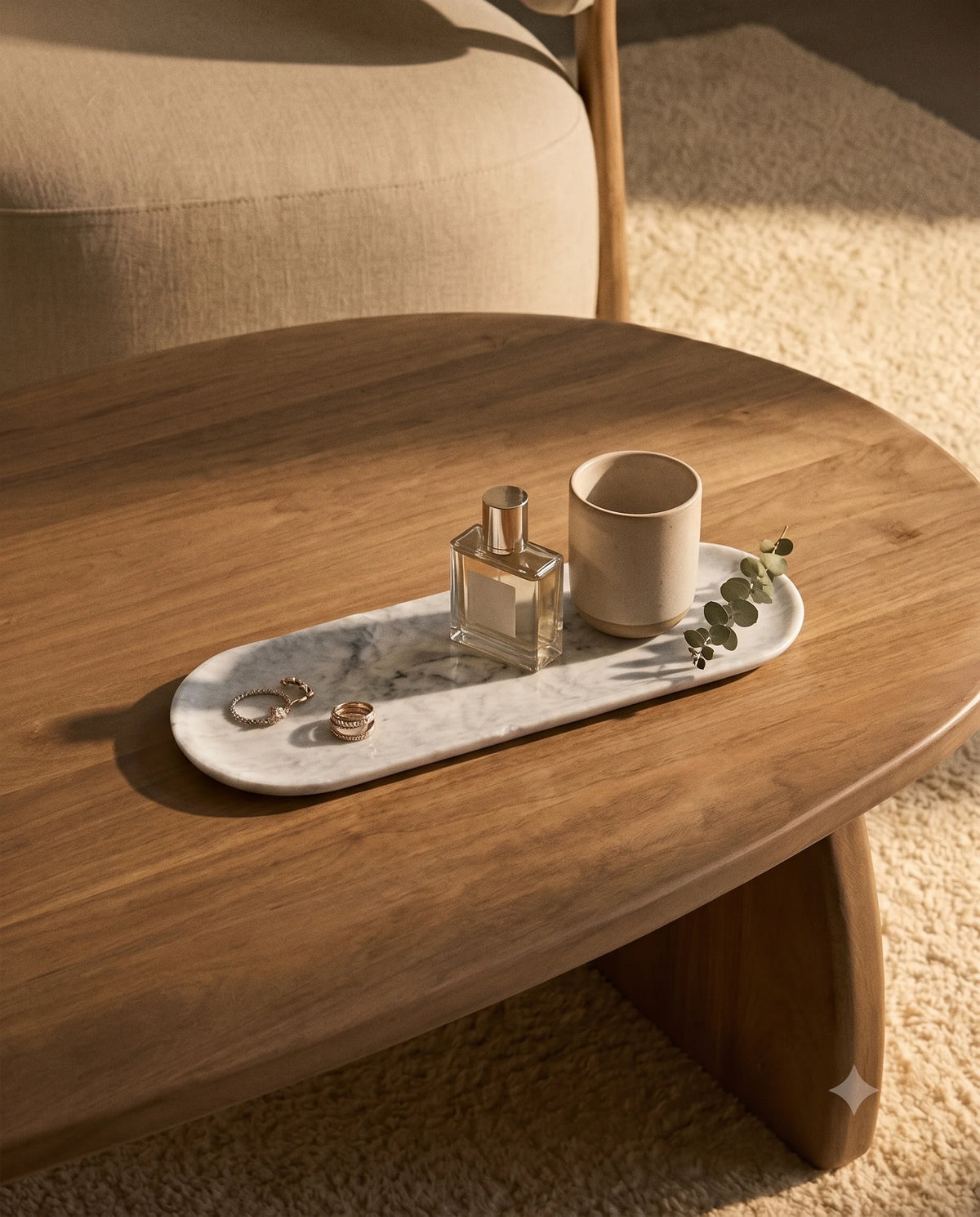 White long oval tray showing rounded ends and a shallow raised rim.
