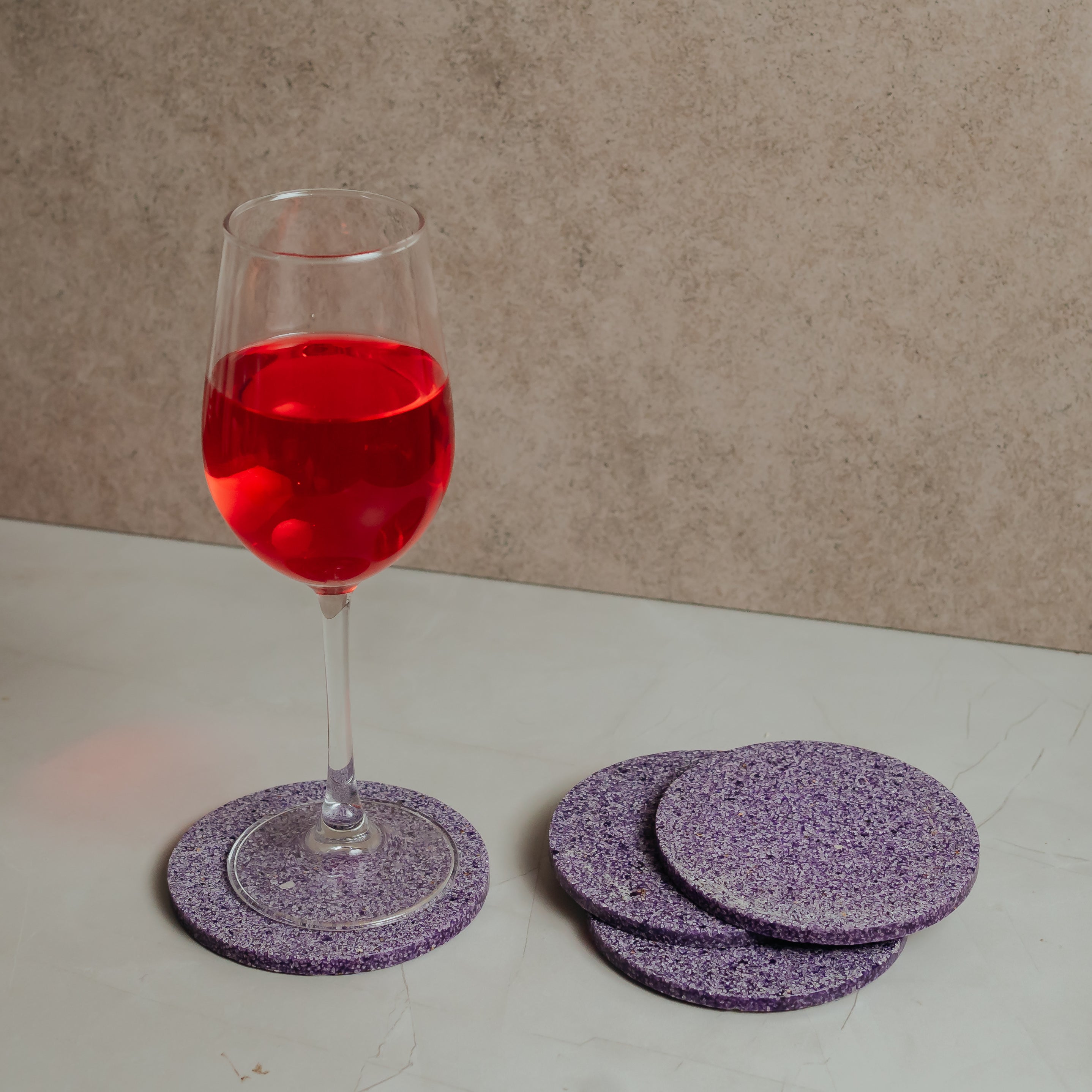Luxe Marble Coasters Set of 4 | Artisan Resin Design