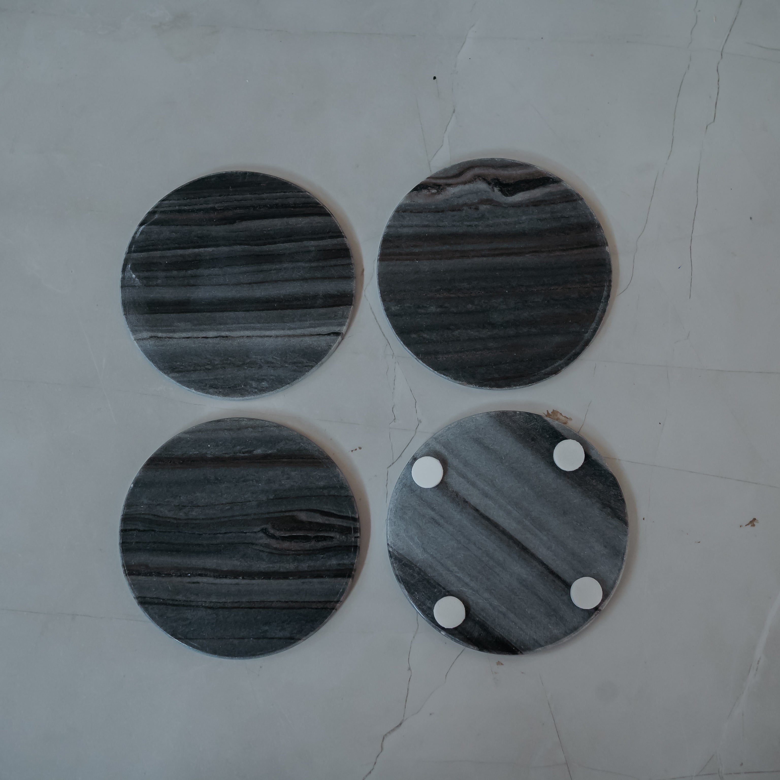 Italian Marble Coasters Set of 4