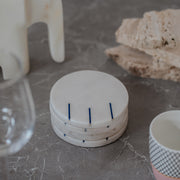 White Marble Coasters Set of 4