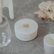 White Marble Coasters Set of 4
