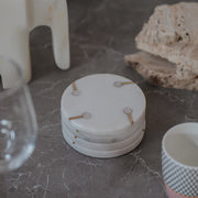 White Marble Coasters Set of 4
