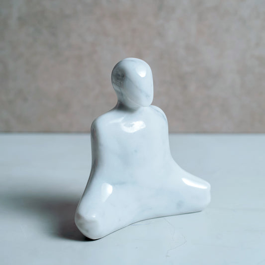 Marble Monk Sculpture