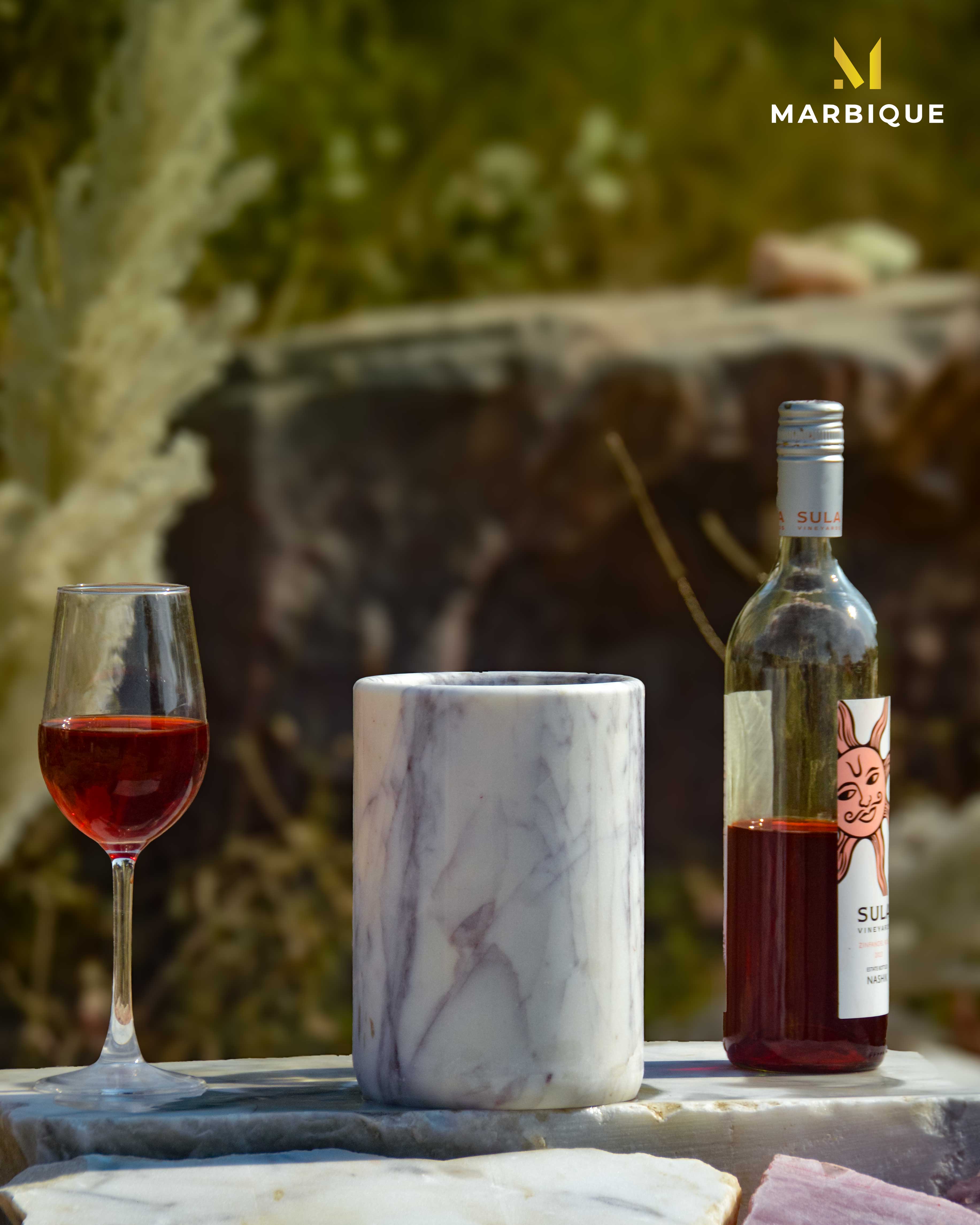 Marble Wine Chiller | Handcrafted Bottle Cooler