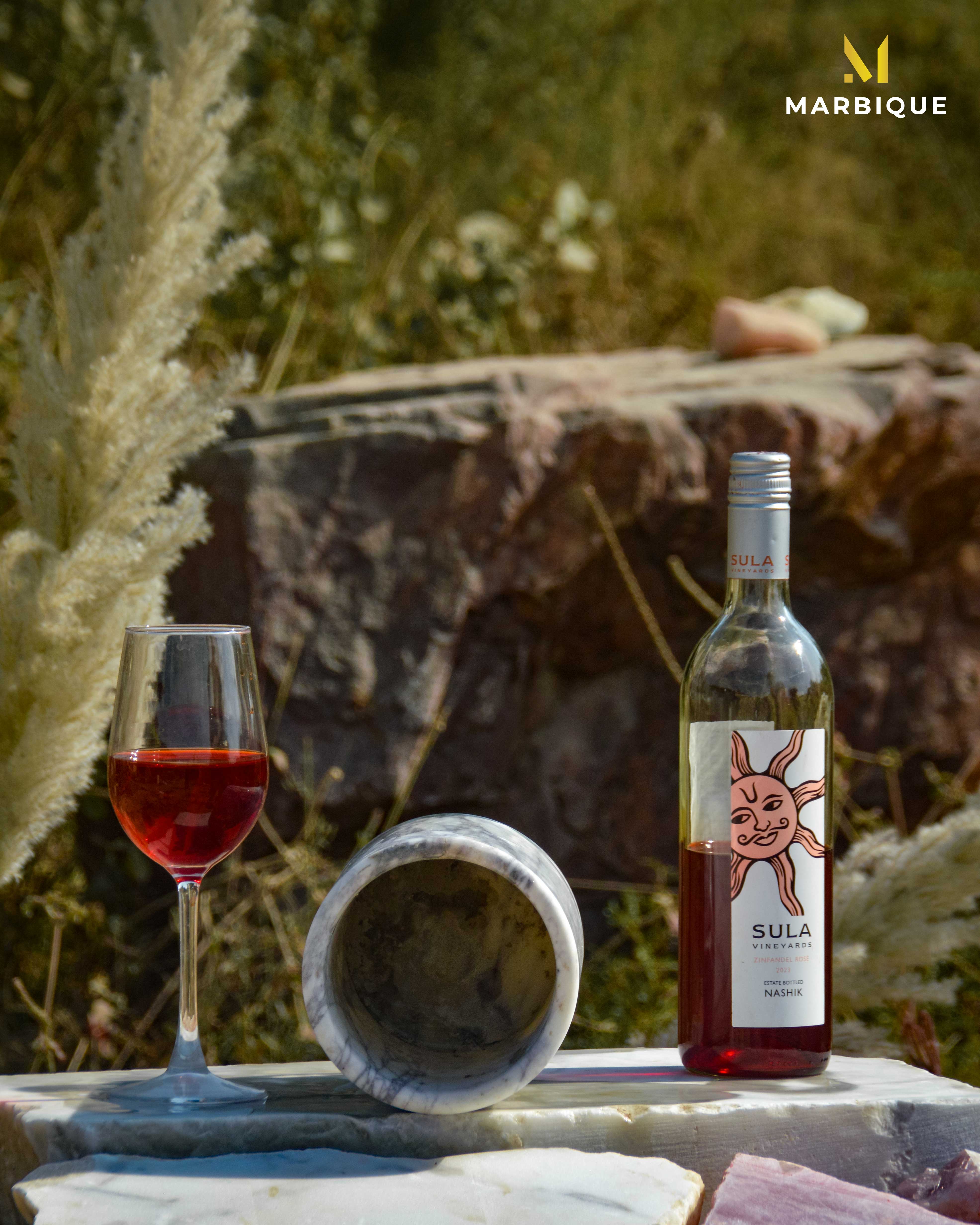 Marble Wine Chiller | Handcrafted Bottle Cooler
