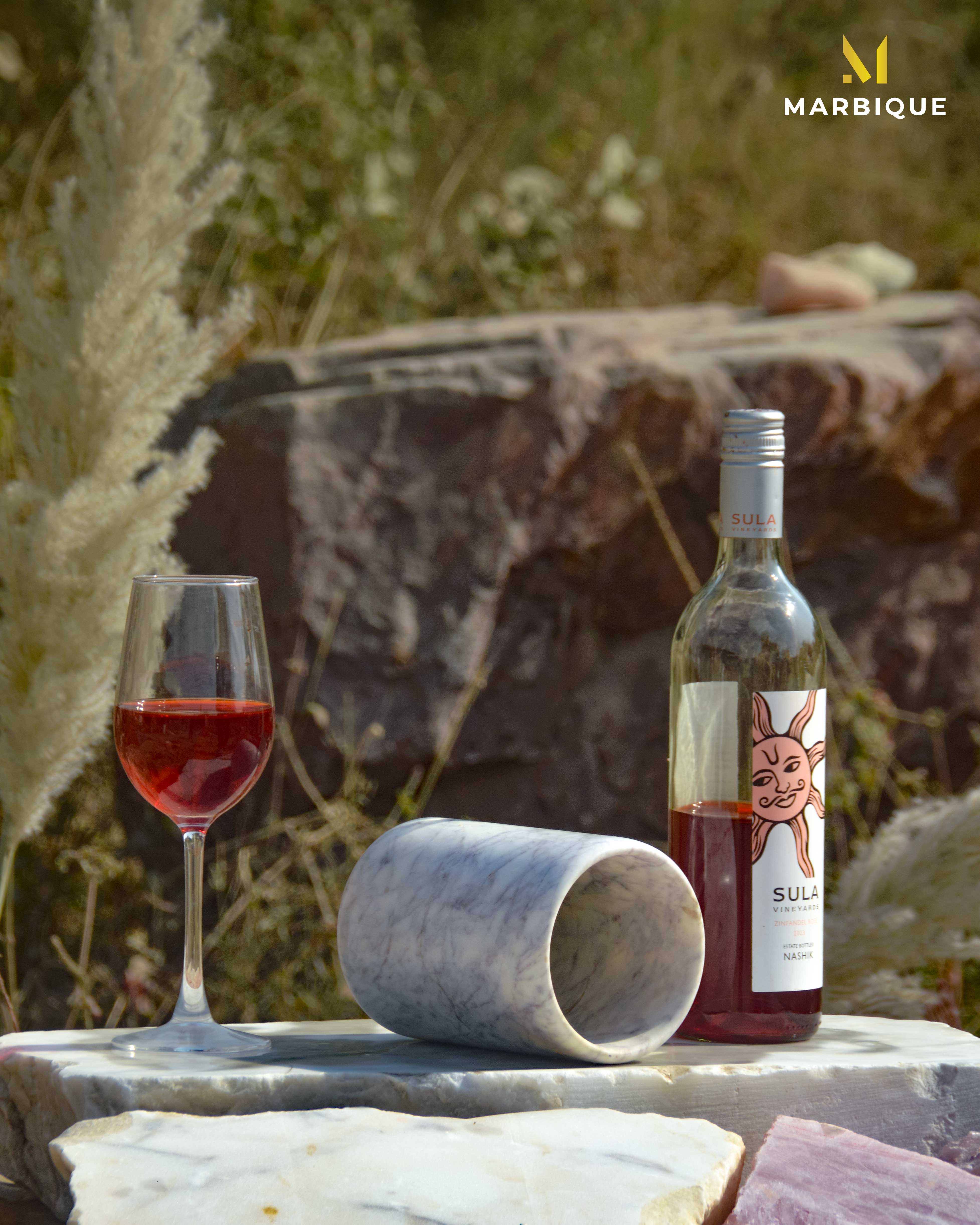 Marble Wine Chiller | Elegant Bar Essential